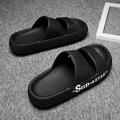 Men's Non Slip Lightweight Slides for Indoor Outdoor Beach Summer