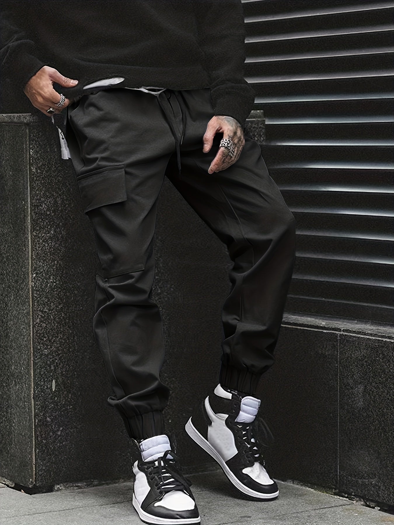 Men's Cargo Pants Casual Drawstring Joggers Spring Fall Streetwear