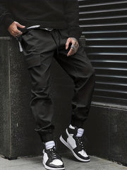 Men's Cargo Pants Casual Drawstring Joggers Spring Fall Streetwear
