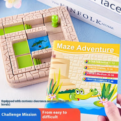 Maze Adventure Game 48 Level Educational Toy for Kids with Storage Box