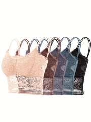 5pcs Lace Wireless Bras for Women
