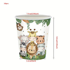 Wild One Party Plates And Napkins Animal Forest Birthday Party Supplies
