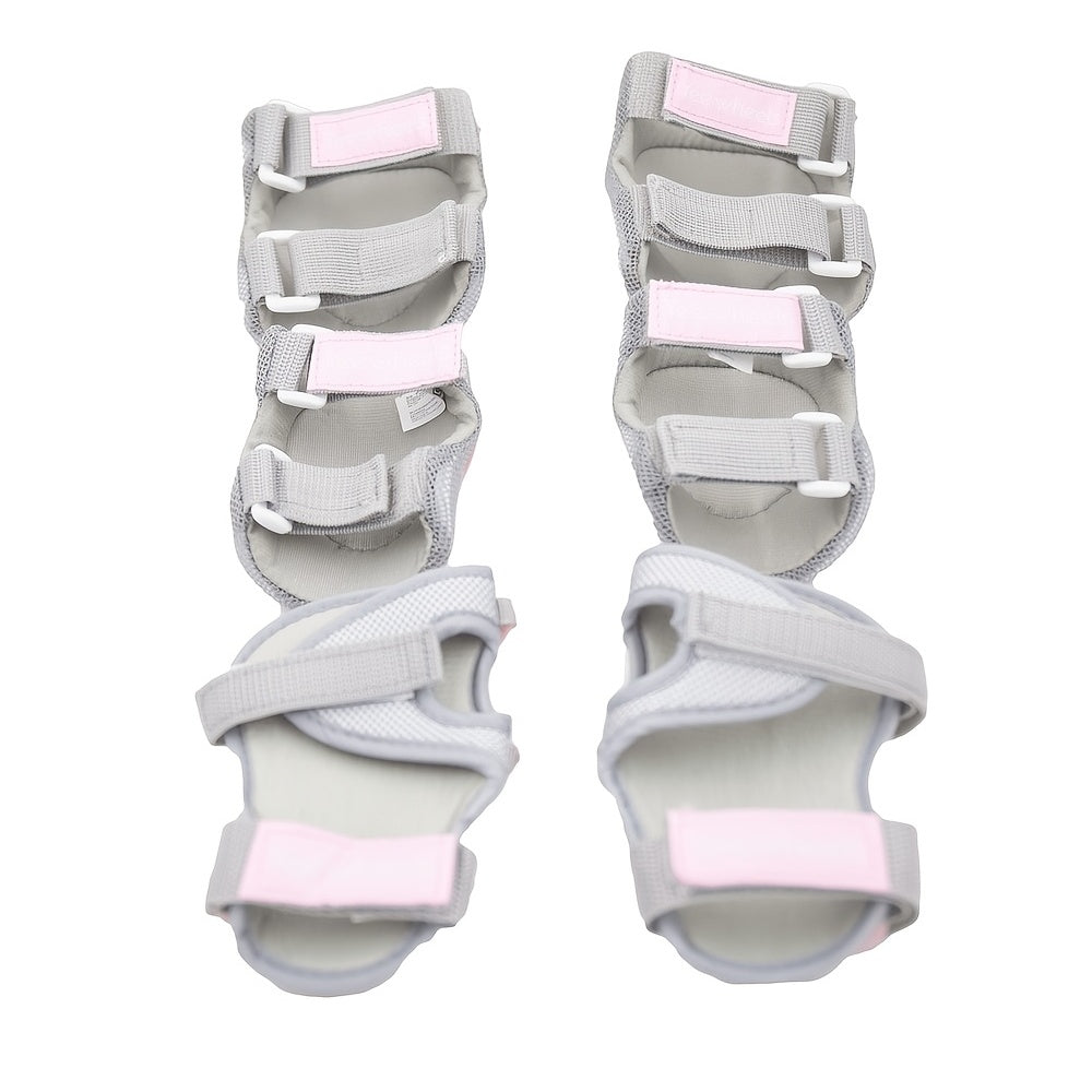 Skateboard Protective Gear Set for Girls - Wrist & Palm Guards, Elbow Pads