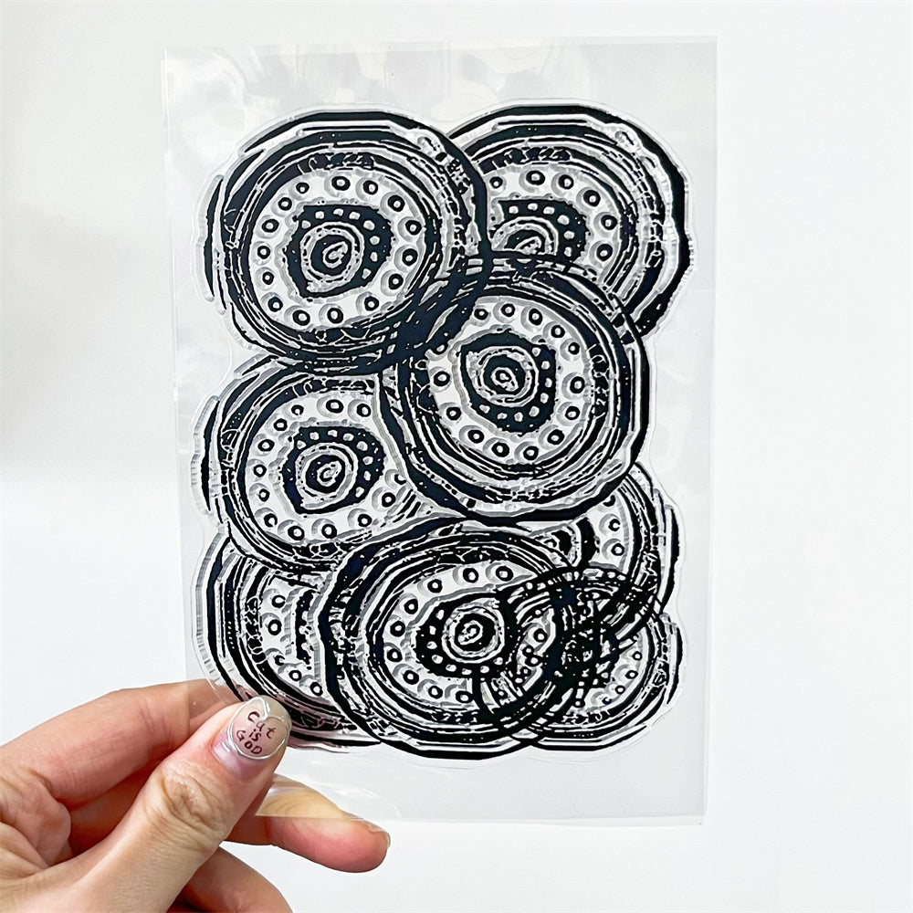 1pc 10 16x15 Transp. Silicone Stamp For Notebook Decoration Hand Account