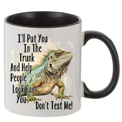 Crocodile Ceramic Mug 11oz Coffee Cup Gift For Mom Friends