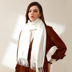 Cashmere Solid Scarf Cold Weather Scarves Wraps For Women Girls Her