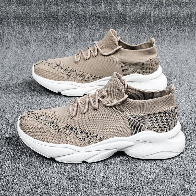 Women's Mesh Knit Sneakers Low Top Lace Up Casual Shoes
