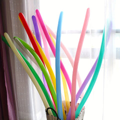100Pcs Pack Biodegradable Twisting To Dog Shape Balloon Colorful Modelling Magic