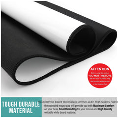 Large Desk Pad Mouse Mat with Writable Surface for Office Organization