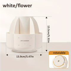 Double Deck Rotatable Pen Container Storage for Office Worker