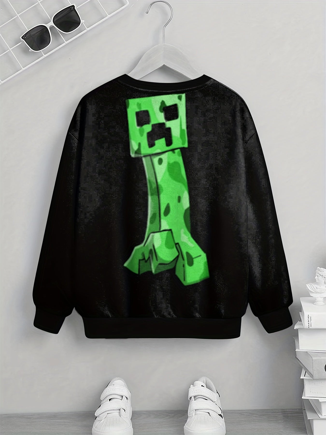Teens Robot 3D Print Sweatshirt Kids Casual Pullover Street Wear