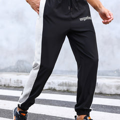 Men's Loose Fit Side Striped Sports Shorts for Outdoor Activities