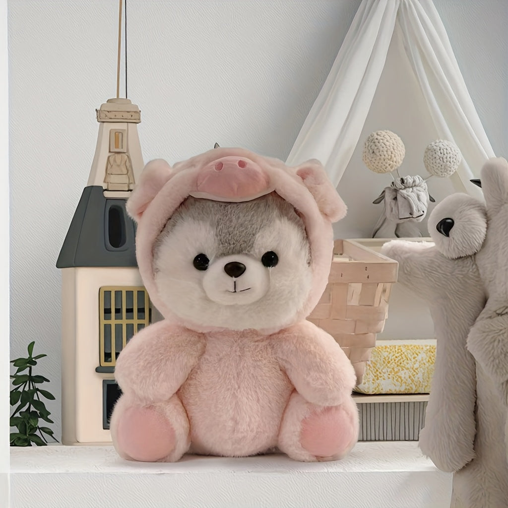 Husky Plush Dolls Soft Stuffed Animals for Toddlers & Kids