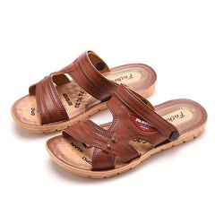 Men's Letter Print Sandals Lightweight Anti-skid Outdoor Beach Holiday Party