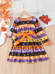 Halloween Girls Spooktacular Long Sleeve Dress
