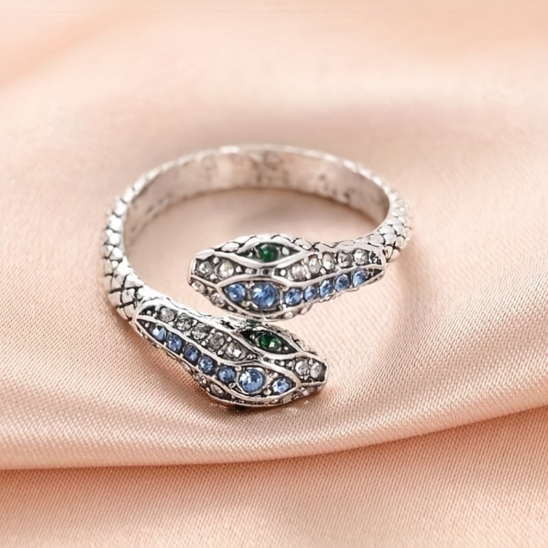 Adjustable Snake Ring Hip Hop Reptile Party Jewelry For Boys
