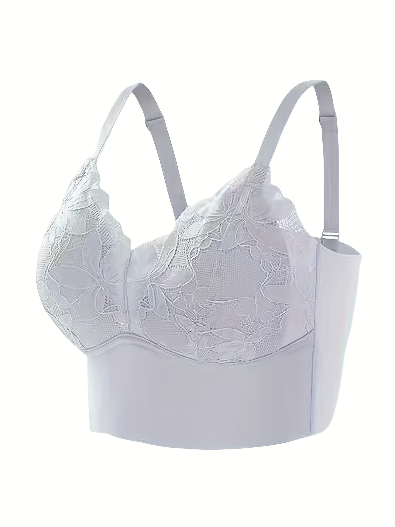 Lace Wireless Push-Up Bra Comfy & Breathable