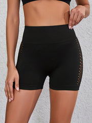Women's Breathable Hip Lifting Biker Shorts - Solid & Hollow