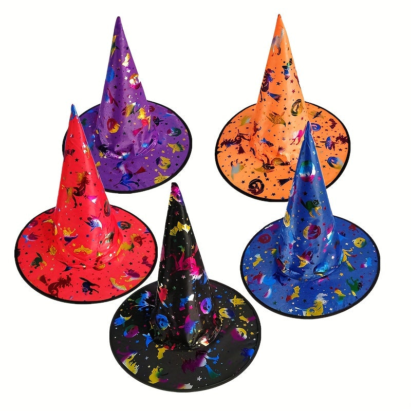 12pcs Halloween Hat Witch Hat Masquerade Magic Wizard Hat