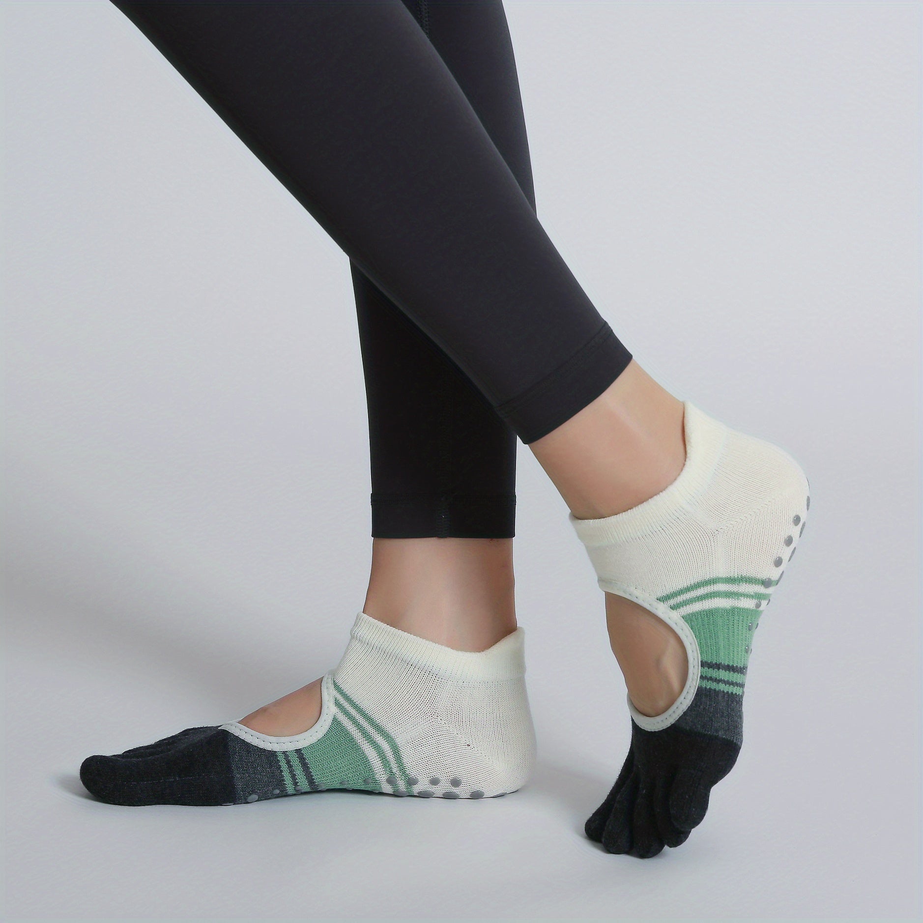 Non Slip Yoga Socks with Extra Grip and Towel Bottom