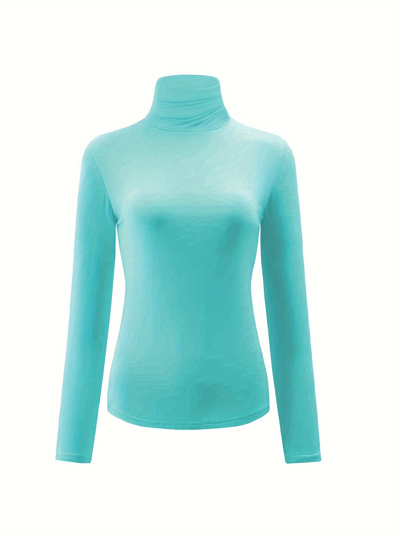 Soft Turtleneck Thermal Underwear Top Slim Fit Plush Women's Lingerie