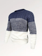 Knitted Cable Sweater Men's Casual Warm Crew Neck Pullover For Fall Winter