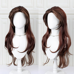 Long Brown Heat Resistant Cosplay Costume Wig