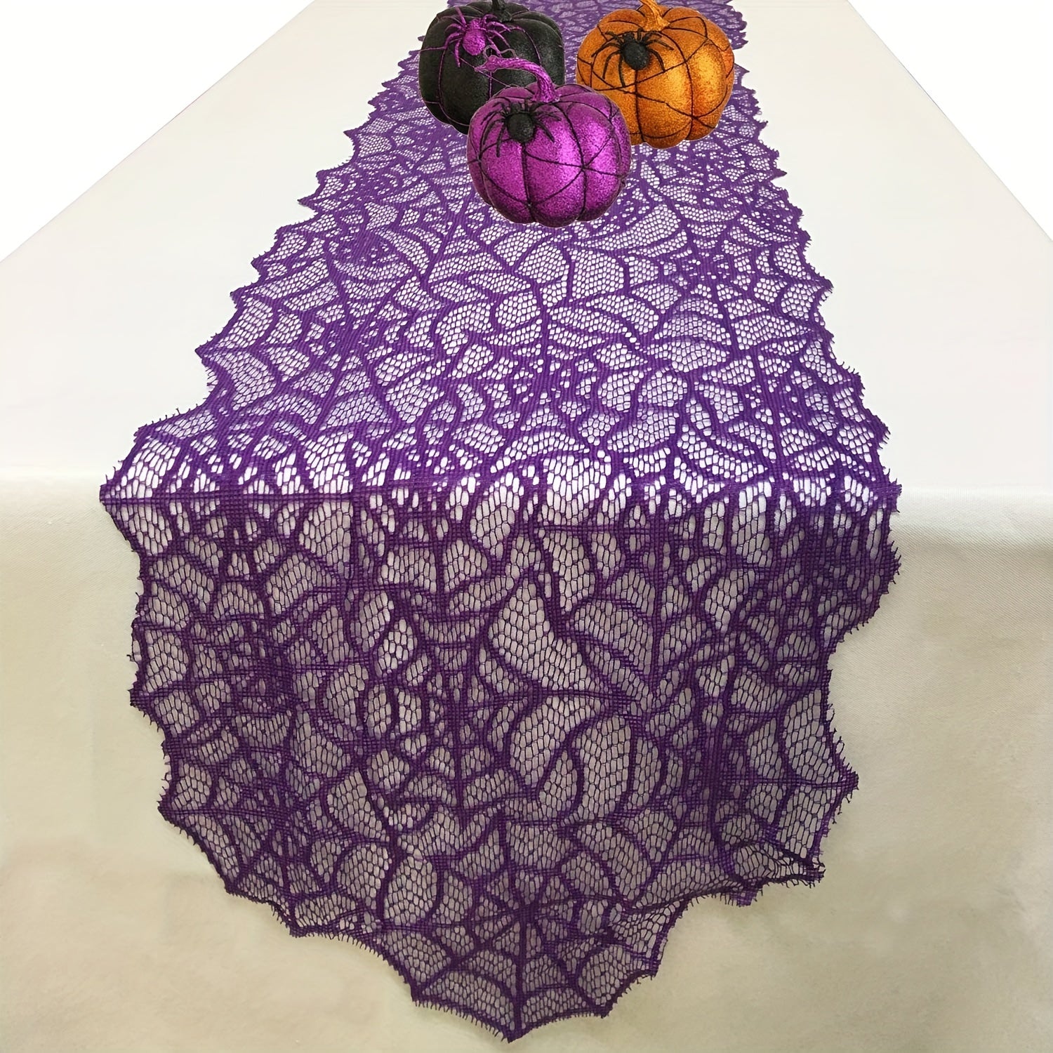 Halloween Spider Web Table Runner Party Decoration Supplies
