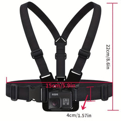 Skiing & Mobile Phone Fixed Chest Strap for Sports Camera