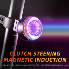 Bright Bike Turn Signal Brake Tail Light IPX6 Waterproof Remote Control USB Rech