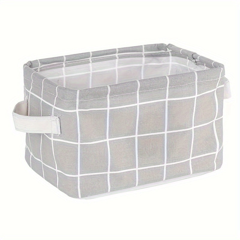 3pcs Fabric Folding Storage Baskets Room Decor Home Kitchen Bathroom Bedroom