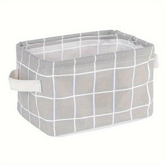 3pcs Fabric Folding Storage Baskets Room Decor Home Kitchen Bathroom Bedroom