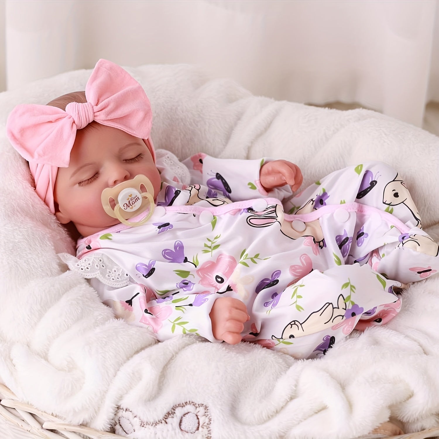 BABESIDE 20 Reborn Baby Doll with Fabric Body & Vinyl Limbs