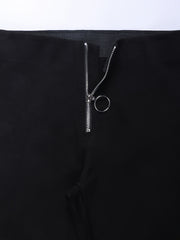 Slim Fit Stretch Zip Sports Pants for Women