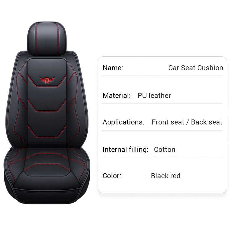 PU Car Seat Cover Vehicle Seat Cushion Full Wrapping Edge Seat Protector