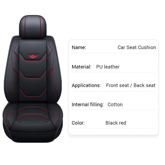 PU Car Seat Cover Vehicle Seat Cushion Full Wrapping Edge Seat Protector
