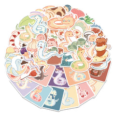 Set of 50 Snake Stickers for Phone Tablet and More