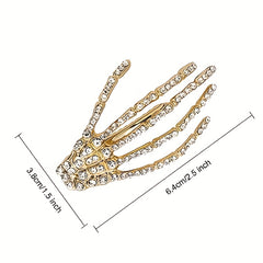Halloween Skeleton Claw Hair Clip Party Women Girls Halloween Holiday Decor