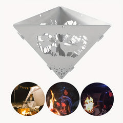 Triangle Campfire Stove BBQ Hanging Rack Outdoor Camping Barbecue Grill Hanger