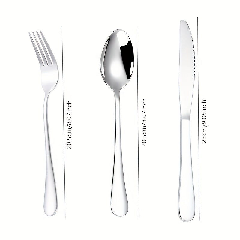 12 Piece Dinner Forks Silverware Set Stainless Steel Dishwasher Safe