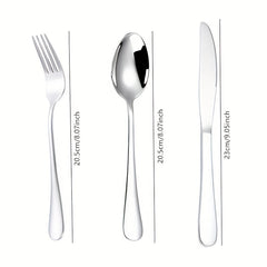 12 Piece Dinner Forks Silverware Set Stainless Steel Dishwasher Safe
