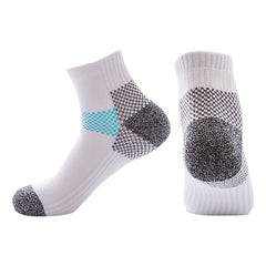 8 Pairs Low Cut Compression Socks for Men & Women 15-20 MmHg