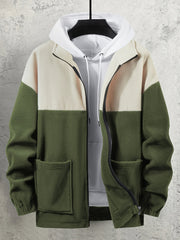 Autumn&Winter Fleece Men's Jacket Stand Collar