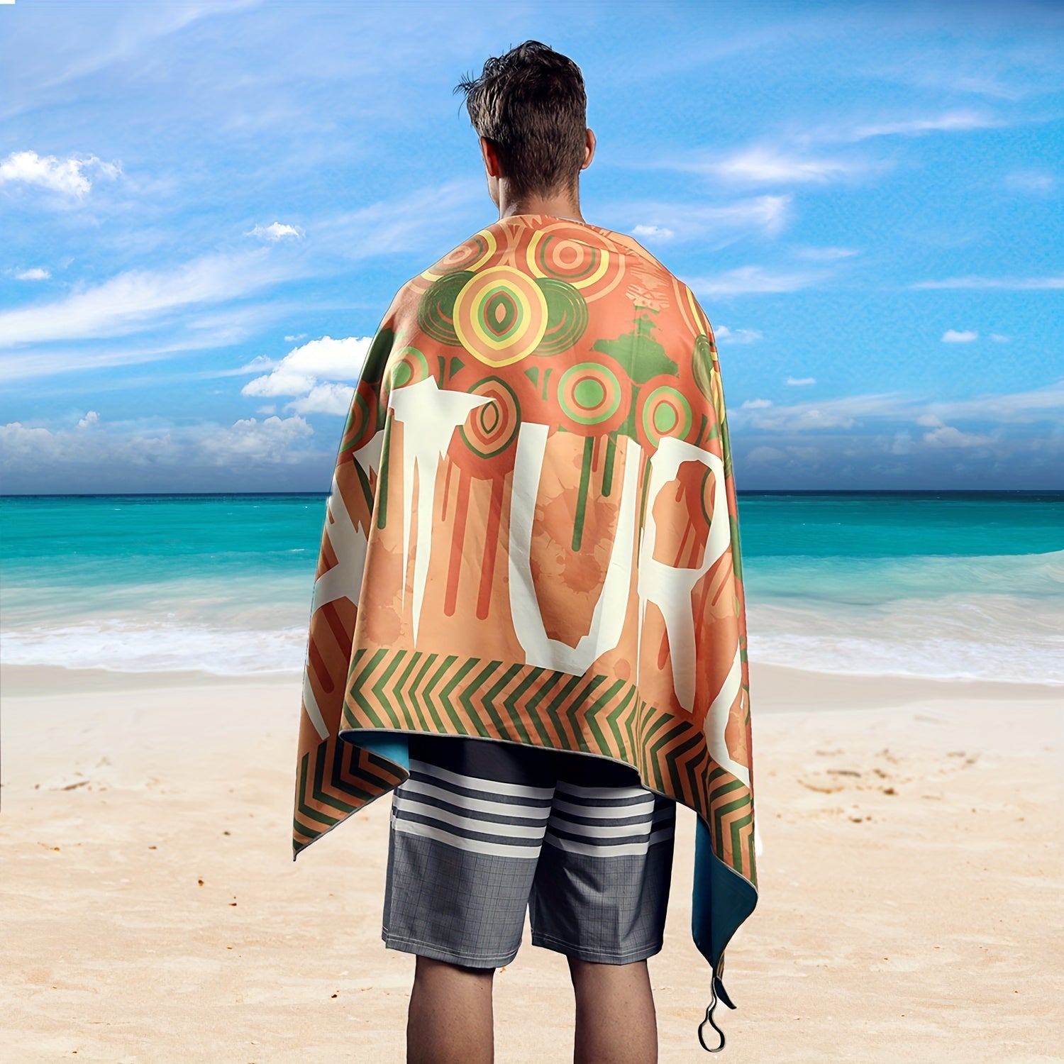 Turbo Microfiber Beach Towel Quick Drying Sand Proof Swim Towel
