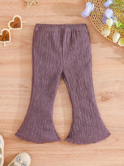Toddler Baby Girls Flared Pants 3pcs Set