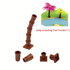 Mini Building Block DIY Palm Tree Coconut Stump Trunk Set 20pcs Christmas Gift