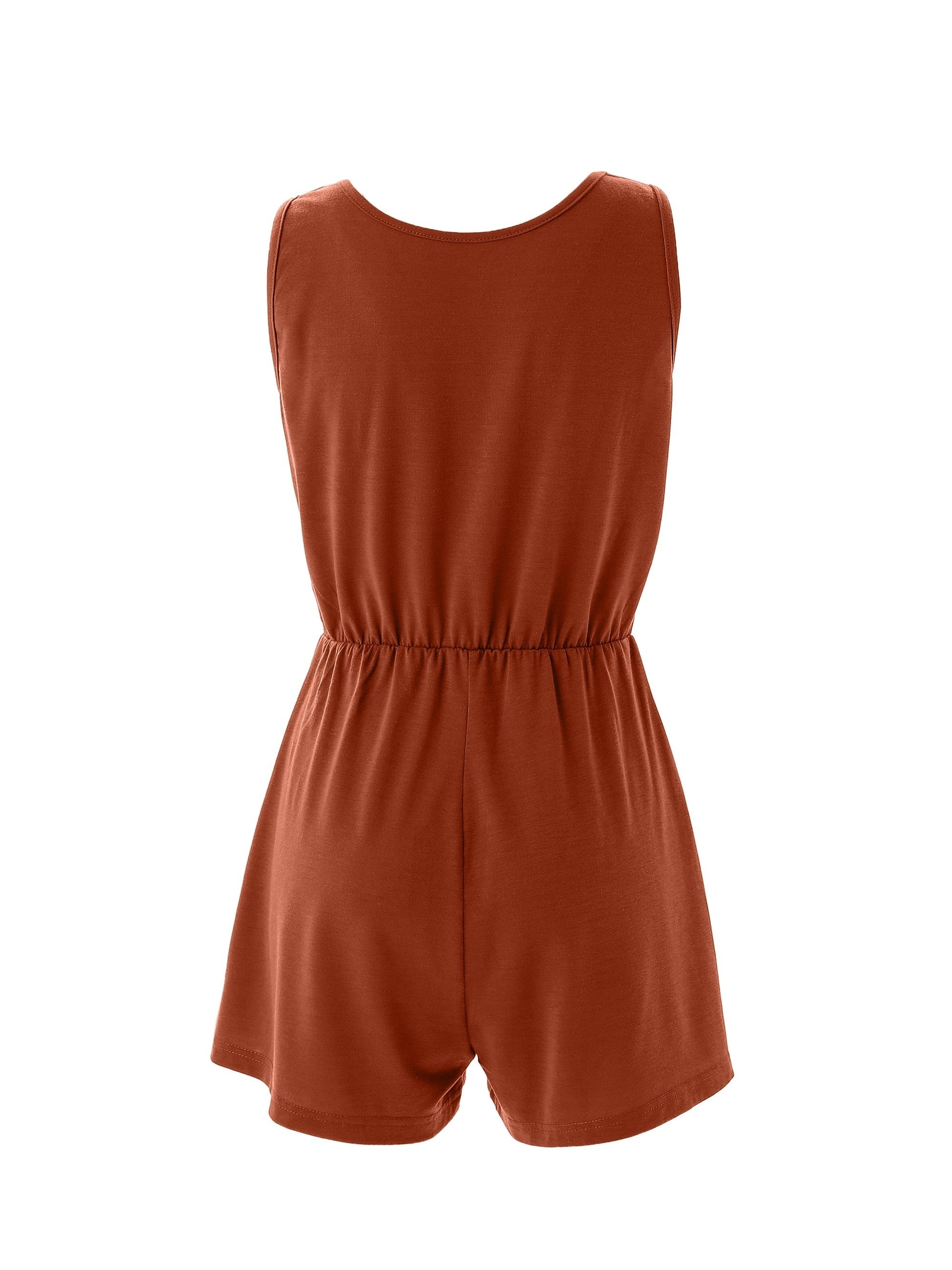 Square Neck Romper Casual Jumpsuit