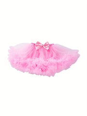 Baby Girls Bowknot Mesh Tutu Skirt