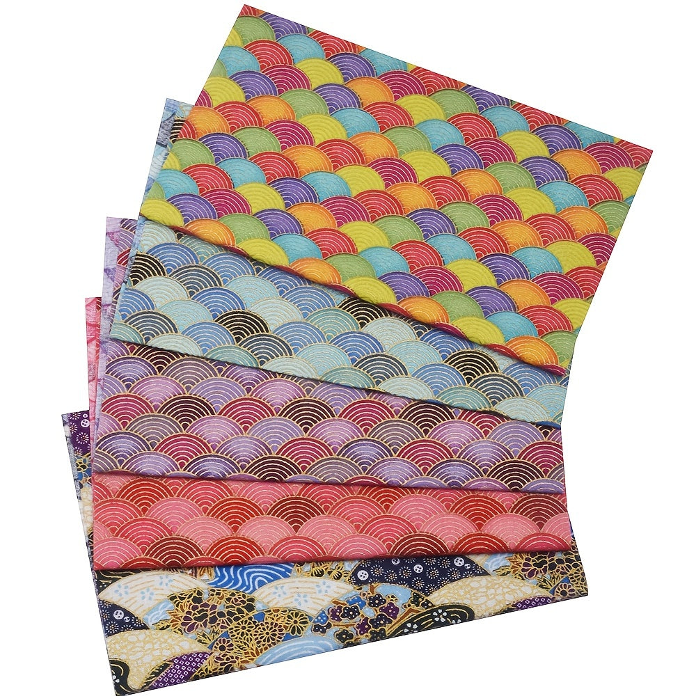 5pcs DIY Japanese Cotton Fabric Bundle for Patchwork Sewing Dolls and Bags