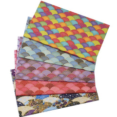 5pcs DIY Japanese Cotton Fabric Bundle for Patchwork Sewing Dolls and Bags
